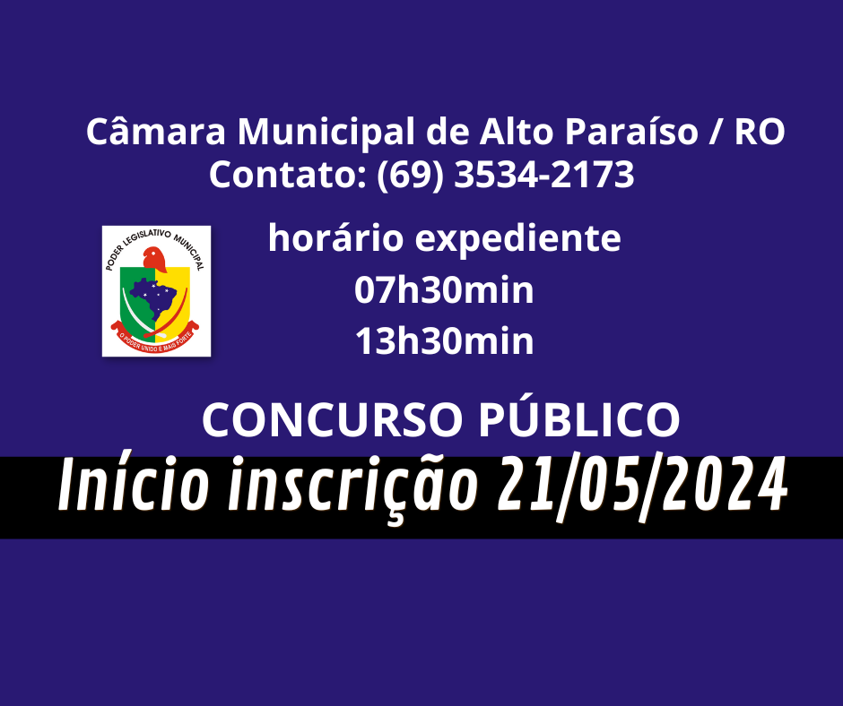 PUBLICAÇÃO EDITAL DO CONCURSO PÚBLICO